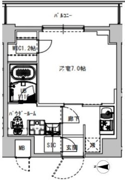 エスレジデンス木場フルスパーク 804 間取り図