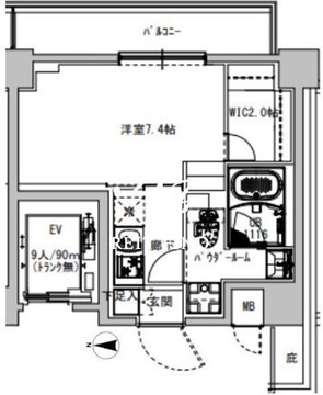 エスレジデンス木場フルスパーク 505 間取り図