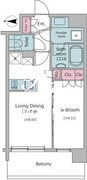 ドゥーエ菊川 704 間取り図