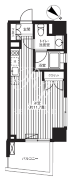 ティー東麻布 507 間取り図