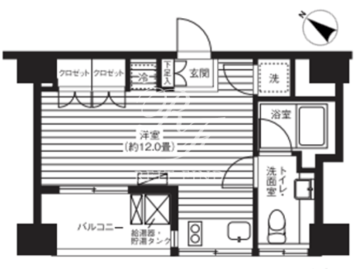 ティー東麻布 902 間取り図