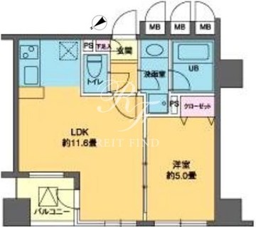 カスタリア北上野 1402 間取り図