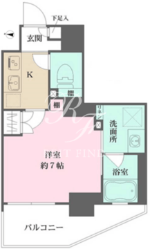 プライムアーバン菊川 704 間取り図