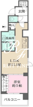 プライムアーバン菊川 406 間取り図