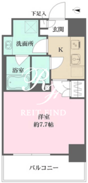 プライムアーバン菊川 502 間取り図