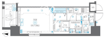 ズーム秋葉原イースト 1303 間取り図