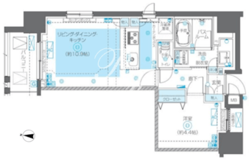 ズーム秋葉原イースト 701 間取り図