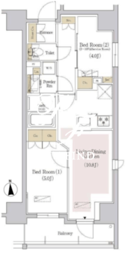 アーバネックス銀座東3 803 間取り図