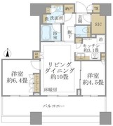 白金ザ・スカイ E-1209 間取り図