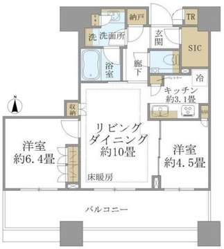 白金ザ・スカイ E-1209 間取り図