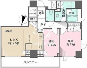 パークハウス平河町 1104 間取り図