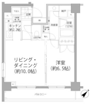 パークハビオ東向島 1101 間取り図