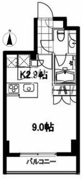 フレンシア麻布十番サウス 802 間取り図