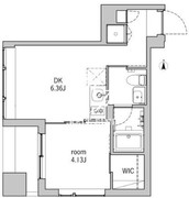 モデリアブリュット湯島 402 間取り図