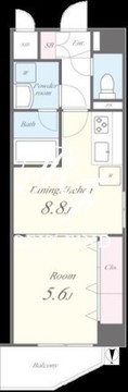 セボーン南砂 506 間取り図