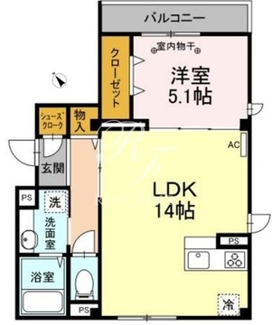 ルシエル恵比寿南 303 間取り図