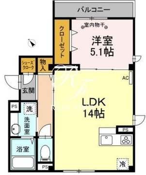 ルシエル恵比寿南 203 間取り図