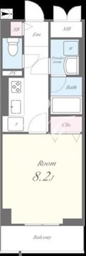 ルミエール 202 間取り図