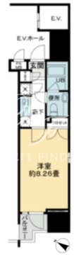 パトリア九段下 1201 間取り図