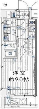 レガリス大島 602 間取り図