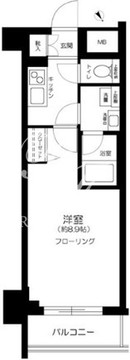 レガリス門前仲町パークサイド 202 間取り図