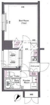 ログ勝どき 902 間取り図