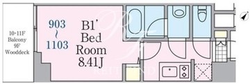 リージア西新宿O-PLACE 903 間取り図