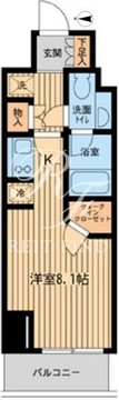 ファインアドレス新御徒町 803 間取り図