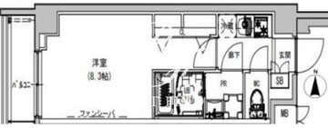 エスレジデンス本所吾妻橋 303 間取り図