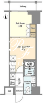 ベルファース東陽町 310 間取り図