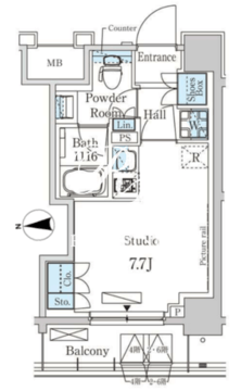 CORVAL大森 403 間取り図