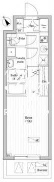 オーパスレジデンス武蔵小山 1302 間取り図