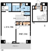 レジデンス白金コローレ 412 間取り図