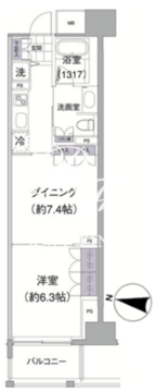 アビティ目黒 313 間取り図