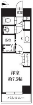 HF銀座レジデンスイースト2 201 間取り図