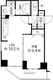 麻布十番レジデンス 803 間取り図