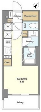 ラサンテ文京千駄木 101 間取り図