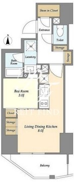 ラサンテ文京千駄木 403 間取り図