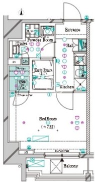 ガリシア大塚駅前 202 間取り図