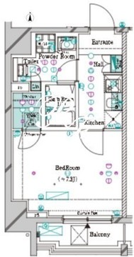 ガリシア大塚駅前 602 間取り図