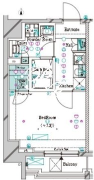 ガリシア大塚駅前 1102 間取り図