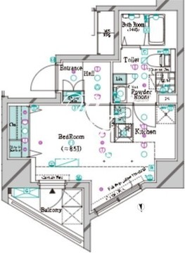 ガリシア大塚駅前 303 間取り図
