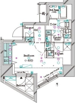 ガリシア大塚駅前 403 間取り図
