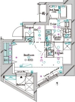 ガリシア大塚駅前 703 間取り図