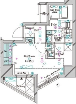 ガリシア大塚駅前 1103 間取り図