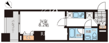 グランパセオ本駒込 1002 間取り図