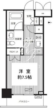 グランハイツ錦糸町 402 間取り図