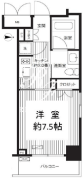 グランハイツ錦糸町 601 間取り図