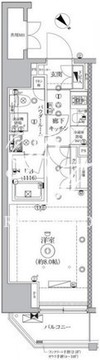 セジョリ浅草 603 間取り図