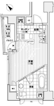 カスタリア銀座 306 間取り図
